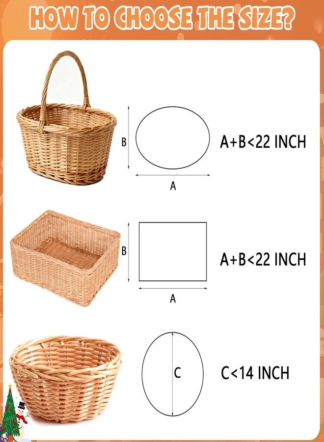 GOMANCHE 10 Pack Large Cellophane Basket Bags, 24 x 30 Inches Easter Cello Basket Wrap with 10 Pieces Pull Bow, Plastic Gift Wrapping for Spring Party Favor Supplies - Image 3