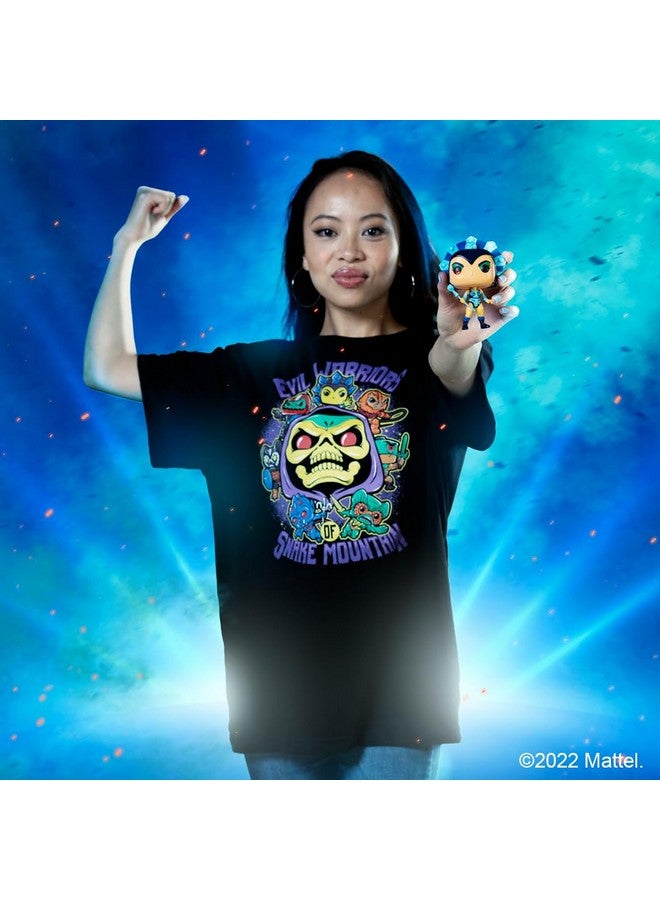 Funko Pop & Tee: Motu Evil Lyn Glow In The Dark Medium Masters Of The Universe Tshirt Clothes With Collectable Vinyl Figure Gift Idea Toys And Short Sleeve Top For Adults Unisex Men  - Image 4