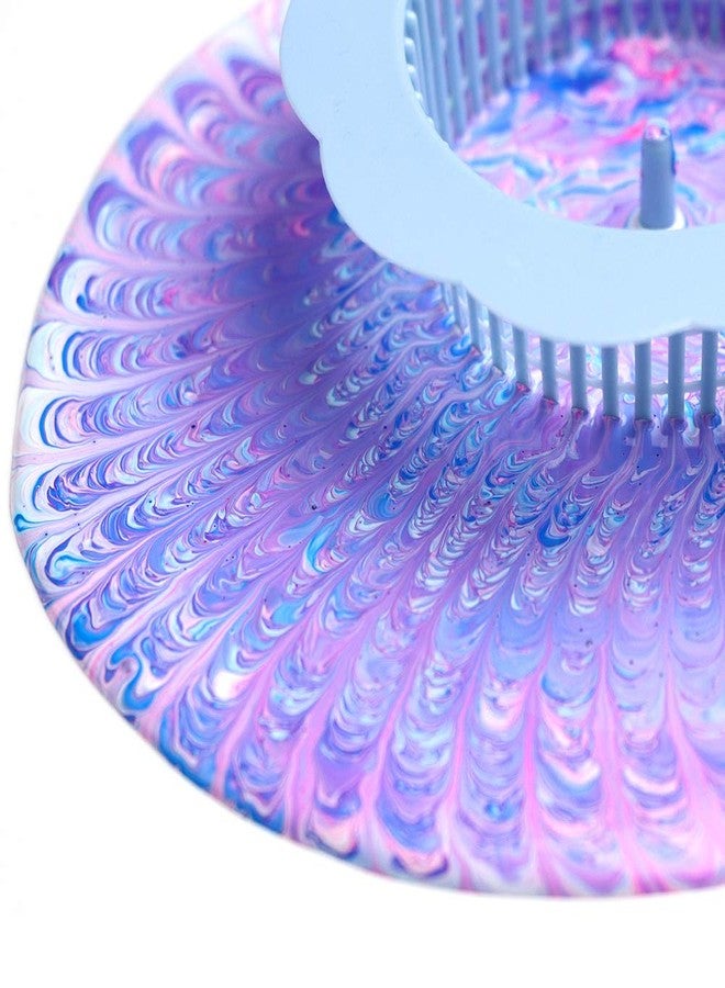 Angela&Alex Acrylic Pouring Strainers, 5 PCS Flow Painting Tools Christmas DIY Kits Drawing Sets Flower Strainers Plastic Silicone Drain Basket Unique Pattern Train Art Supplies - Image 3