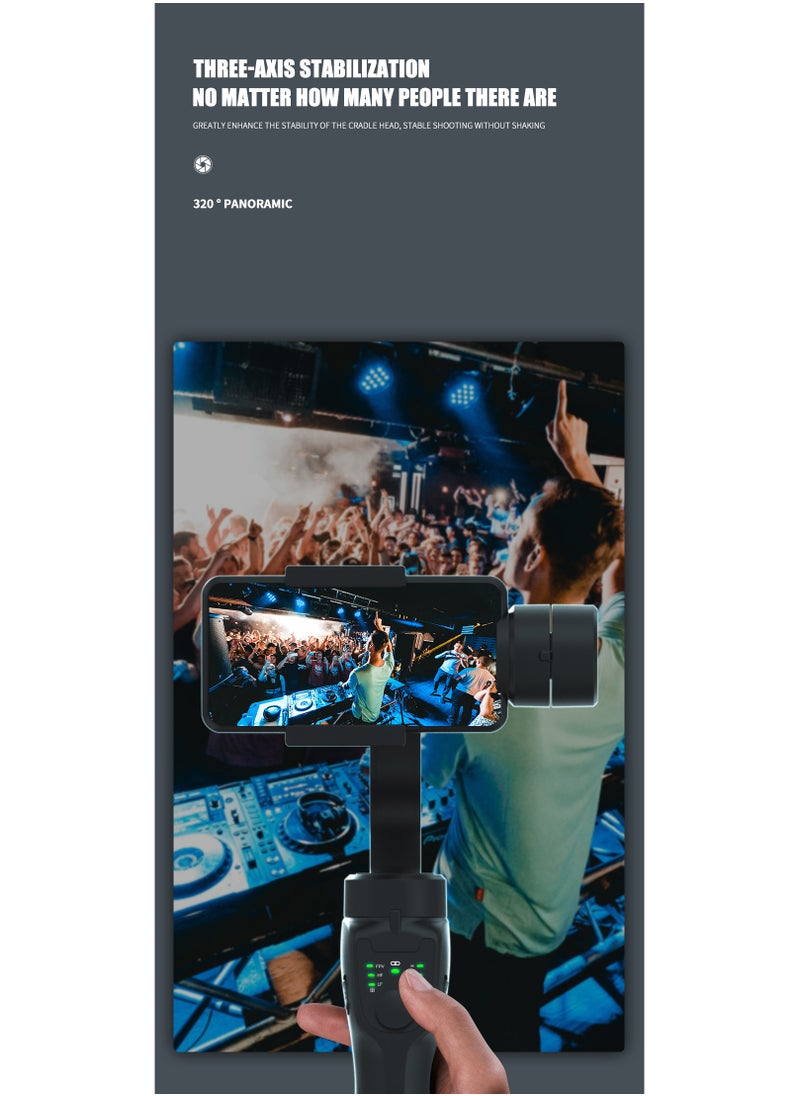 Generic - F8 3-axis Handheld Gimbal Stabilizer, Cell Phone Support Video Recording Stabilizer for Video Recording - Image 1