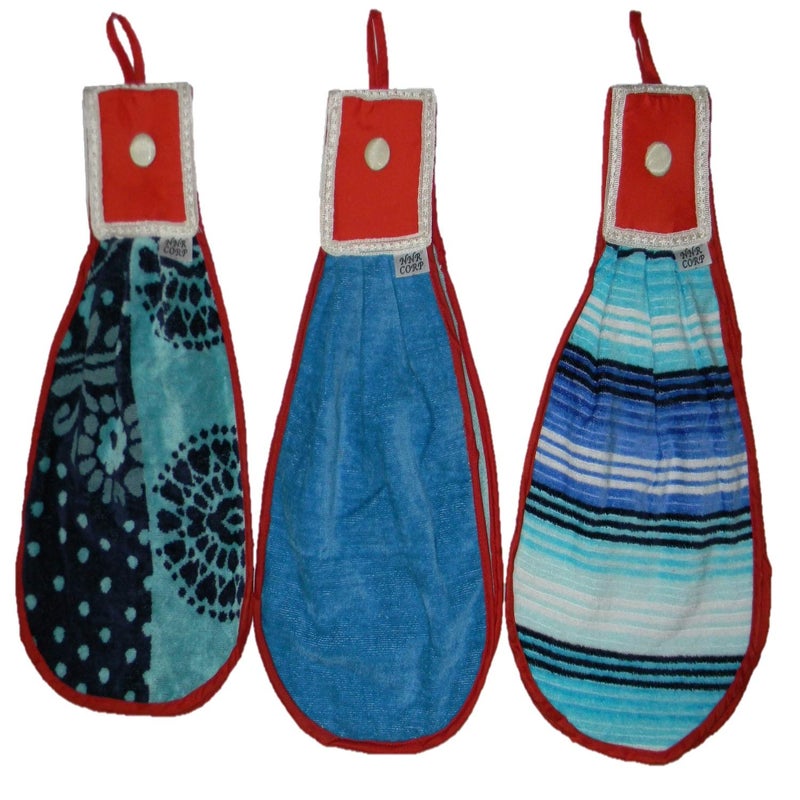 Nnr Kitchen Hanging Towel NapkinsSet of 3 Pcs_Super Absorbant Double Sided