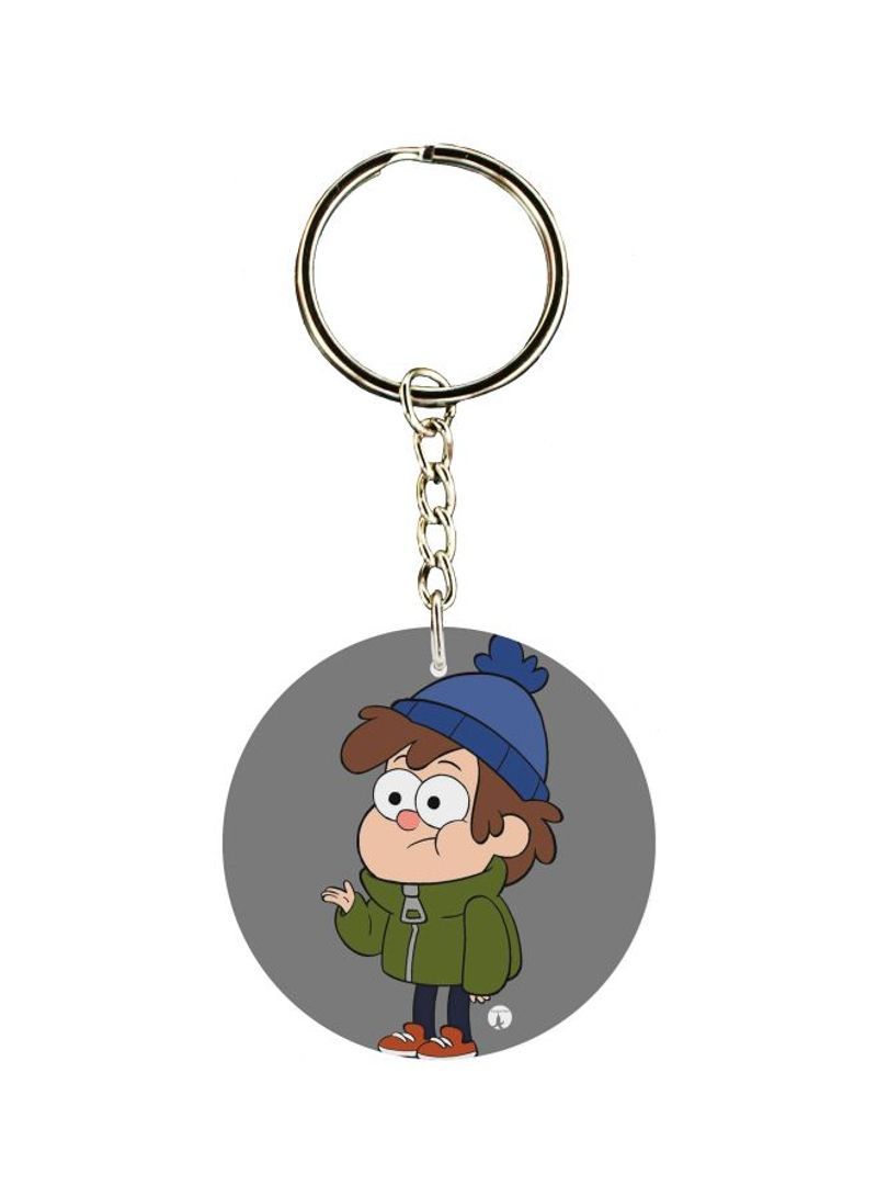 RKN Double Sided Cartoon Printed Keychain