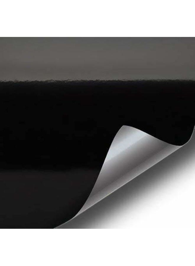 VViViD Black High Gloss Realistic Paint-Like Microfinish Vinyl Wrap Roll XPO Air Release Technology (2ft x 5ft) - Image 1