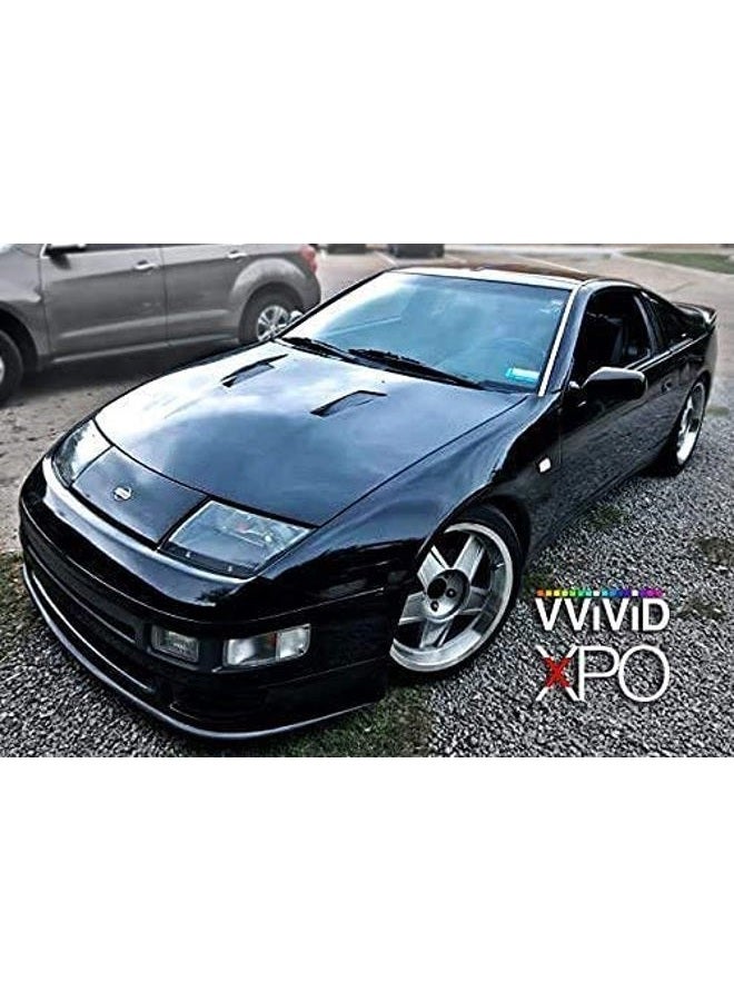 VViViD Black High Gloss Realistic Paint-Like Microfinish Vinyl Wrap Roll XPO Air Release Technology (2ft x 5ft) - Image 5