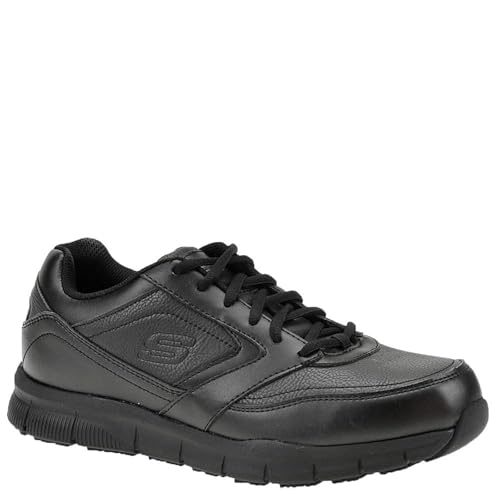 Skechers Women's Nampa-Wyola Food Service Shoe, Black Polyurethane, 11 M US - Image 2