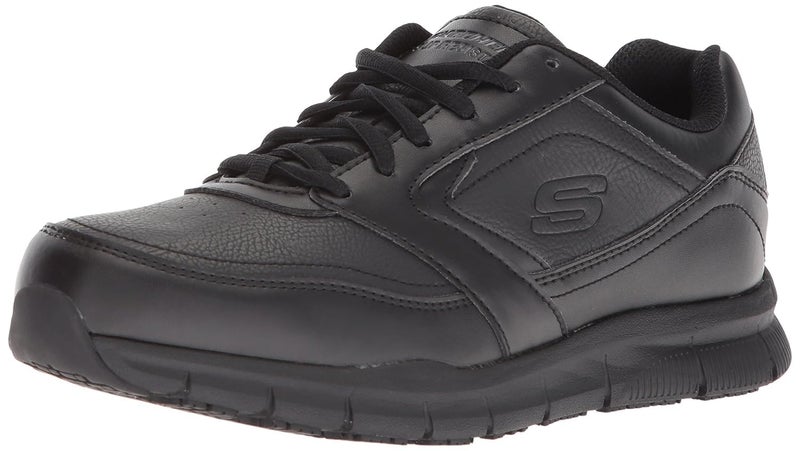 Skechers Women's Nampa-Wyola Food Service Shoe, Black Polyurethane, 11 M US - Image 1