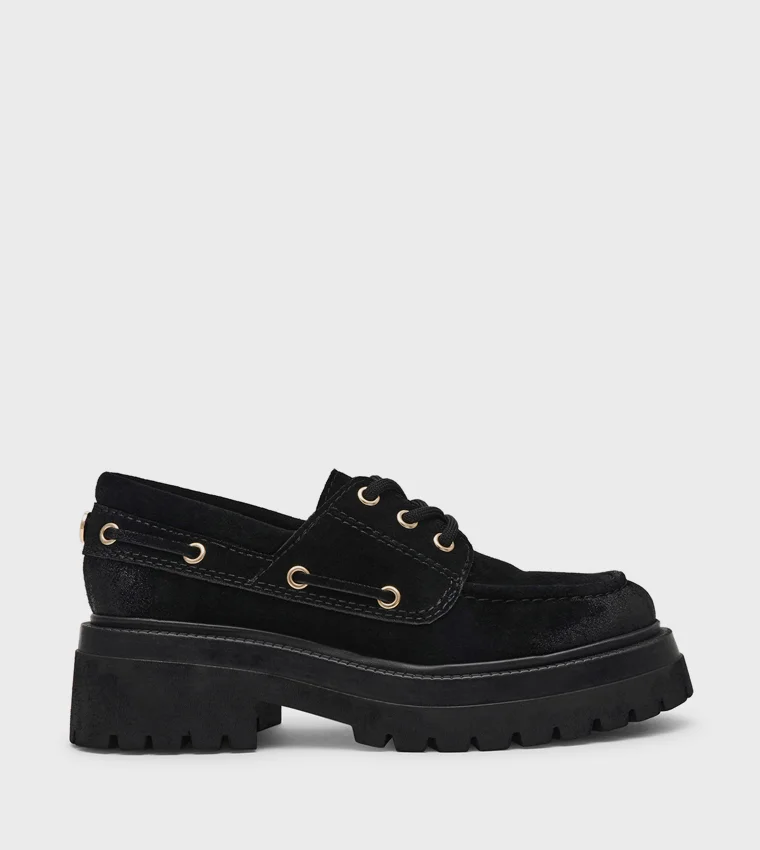 DETR01S1-015 Black Women's Flat Sandals
