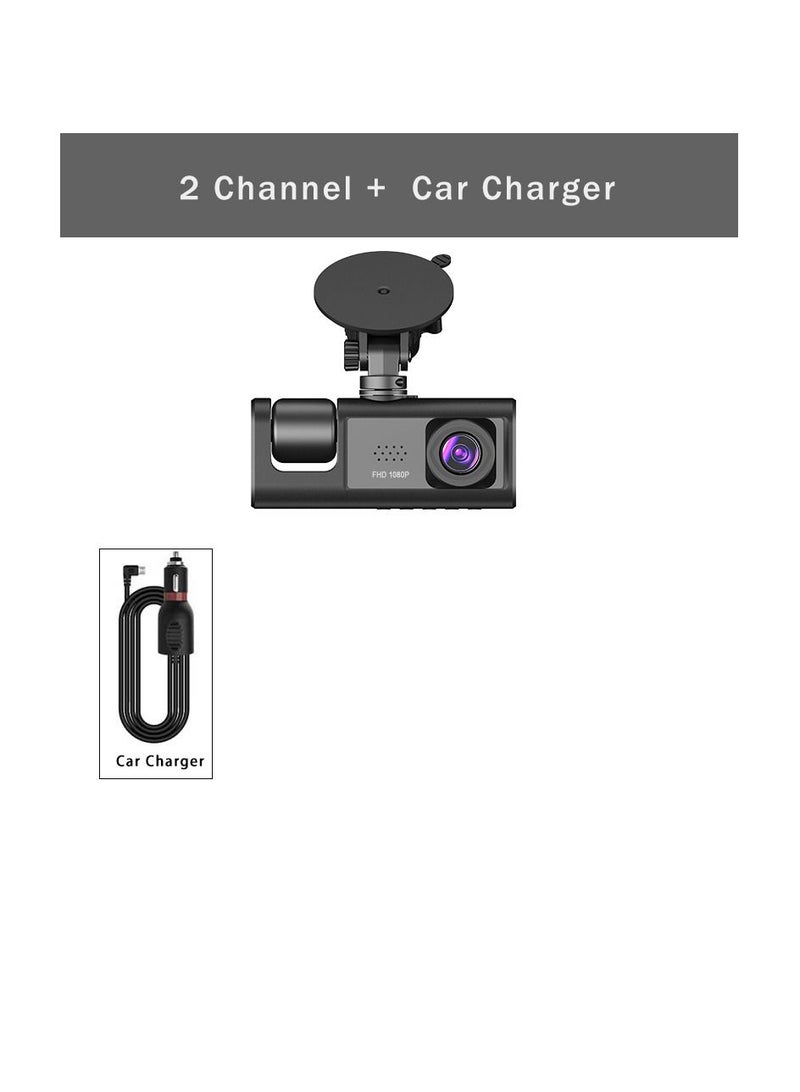 AROAQ 3 Camera Lens HD 1080P Dash Camera Dual Lens Video Recorder Black Box  Parking Monitoring - Image 1