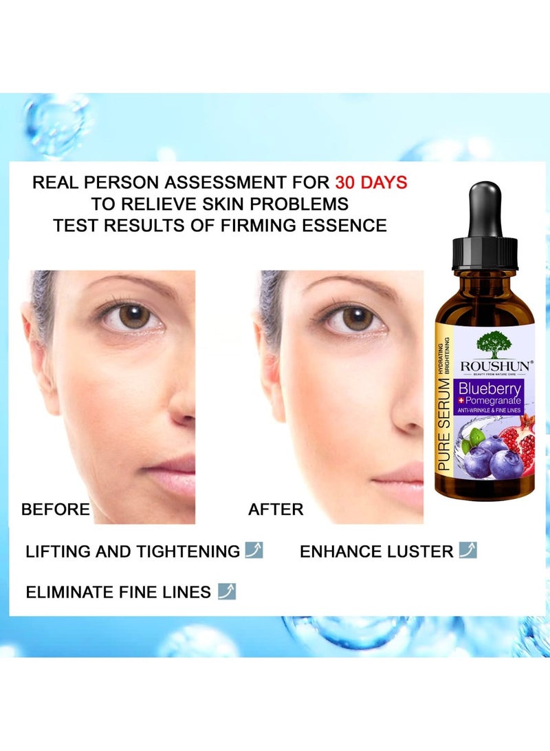روشن سيروم نقي بخلاصة التوت الأزرق والرمان، مضاد للتجاعيد والخطوط الدقيقة من روشن  30 مل - Image 4