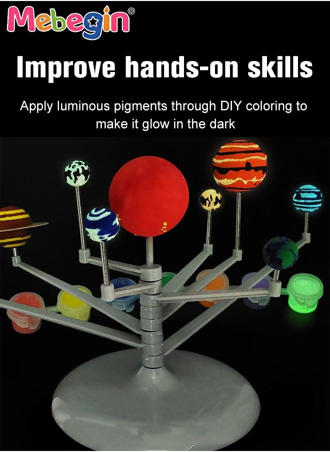 MEBEGIN Premium Solar System Model Kit with Pigment and Brush, DIY Planetary Model of Solar System, Solar System Planetarium Set, Hands-on Space Toys, Arts and Crafts Kit, Fun Educational Toy, Ideal Gift for Kids  - Image 5