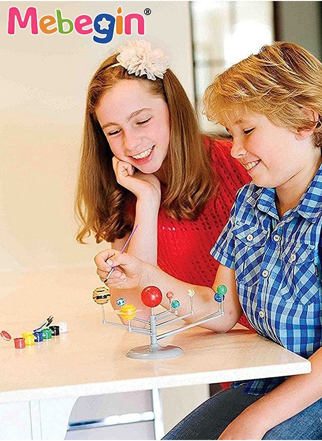 MEBEGIN Premium Solar System Model Kit with Pigment and Brush, DIY Planetary Model of Solar System, Solar System Planetarium Set, Hands-on Space Toys, Arts and Crafts Kit, Fun Educational Toy, Ideal Gift for Kids  - Image 2