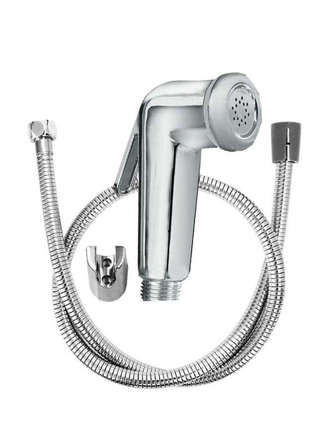 Loquat Toilet Hand Spray Shattaf With Hose And Hook Silver - Image 5