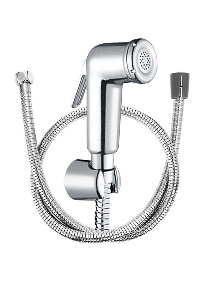 Loquat Toilet Hand Spray Shattaf With Hose And Hook Silver - Image 1