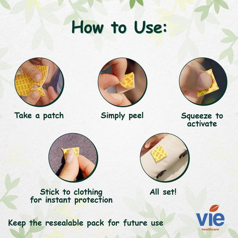Vie Healthcare Mosquito Patches Deet Free (60 Patches) - Image 5