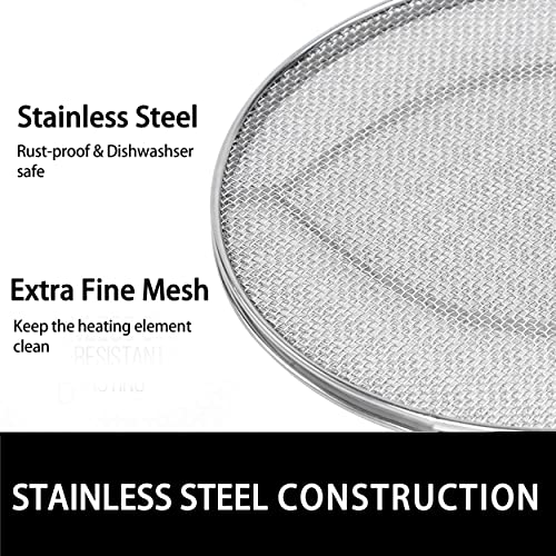 Croask Splatter Shield for Ninja FG551 Foodi,Accessories for Ninja Foodi Smart XL 6-in-1 Indoor Grill,Stainless Steel Splatter Screen - Image 4