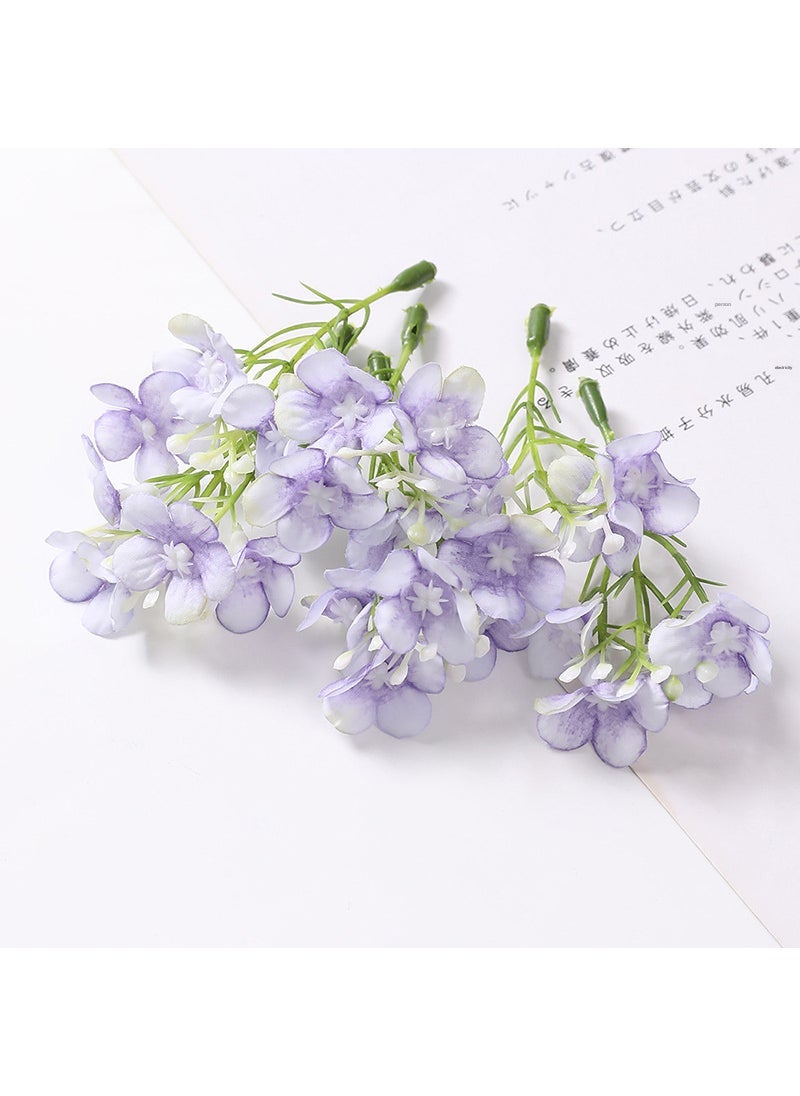Generic 1 x 5 pcs Artificial Hydrangea DIY Crafting Bridal Purple 
