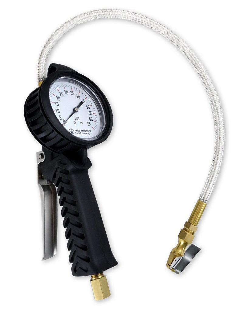 Astro Pneumatic Tool مضخة هواء الإطارات Astro 3082 TPMS مع خرطوم ستانلس 0-65 psi - Image 4