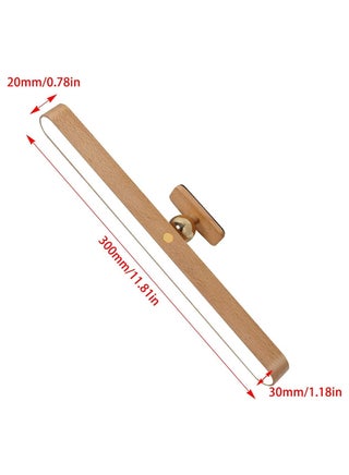 LED Wooden Wall Lamp, 360° Rotatable Magnetic Light, Battery Operated Wall Lights, USB Rechargeable Dimmable LED Night Light for Reading, Makeup and Household Lighting - view 2