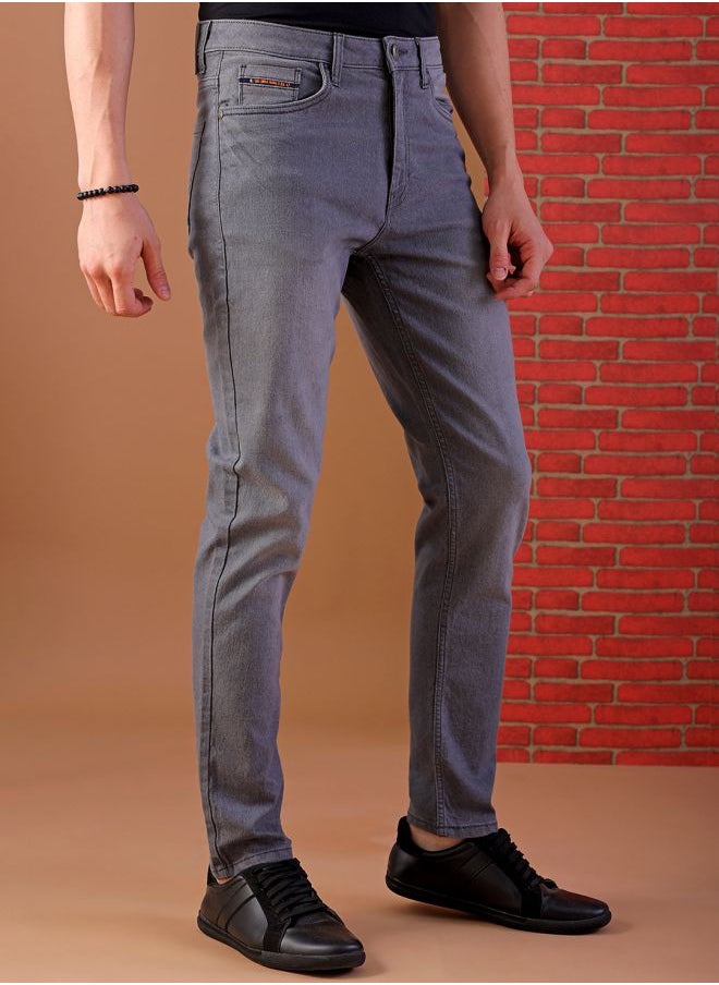 The Indian Garage Co Men Slim Fit Solid Mid-Rise Jeans  - Image 4