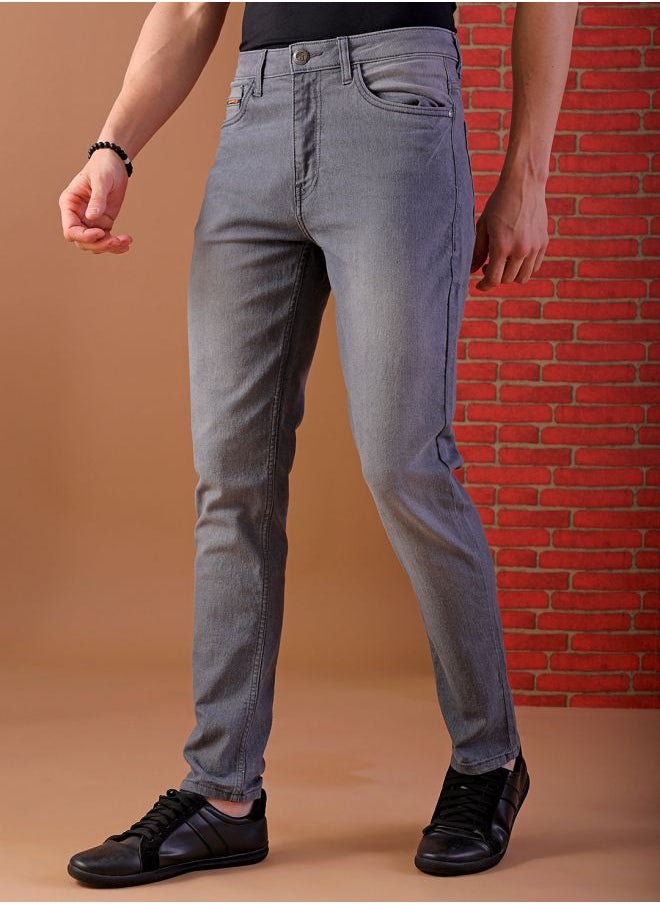 The Indian Garage Co Men Slim Fit Solid Mid-Rise Jeans  - Image 3