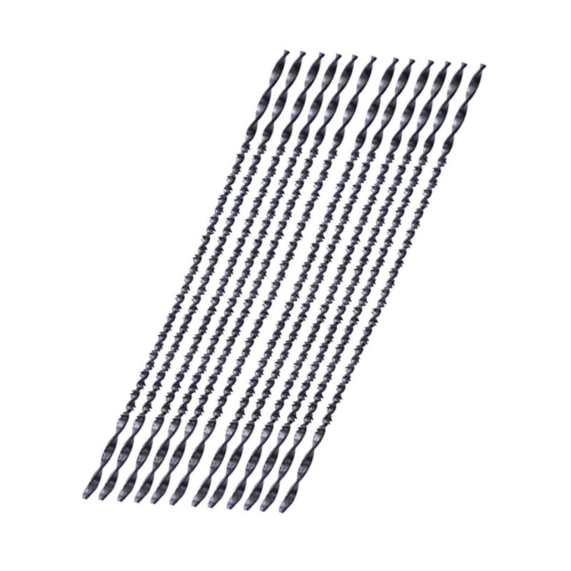 12Pcs U Shaped Spiral Saw Blades Steel High Hardness For Woodworking Precise Cutting Curve Sawing - Image 2