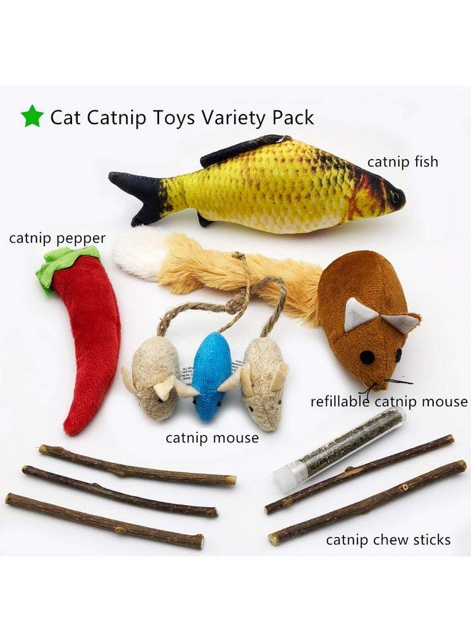 PETFAVORITES PETFAVORITES 24 Cat Toys Kitten Catnip Toys Variety Pack - 3 Way Tunnel, Interactive Wand, Fish, Mouse, Crinkle Balls, Kitty Chew Toys, Feather - Deluxe Toy Set for Christmas Birthday, Color Random  - Image 3