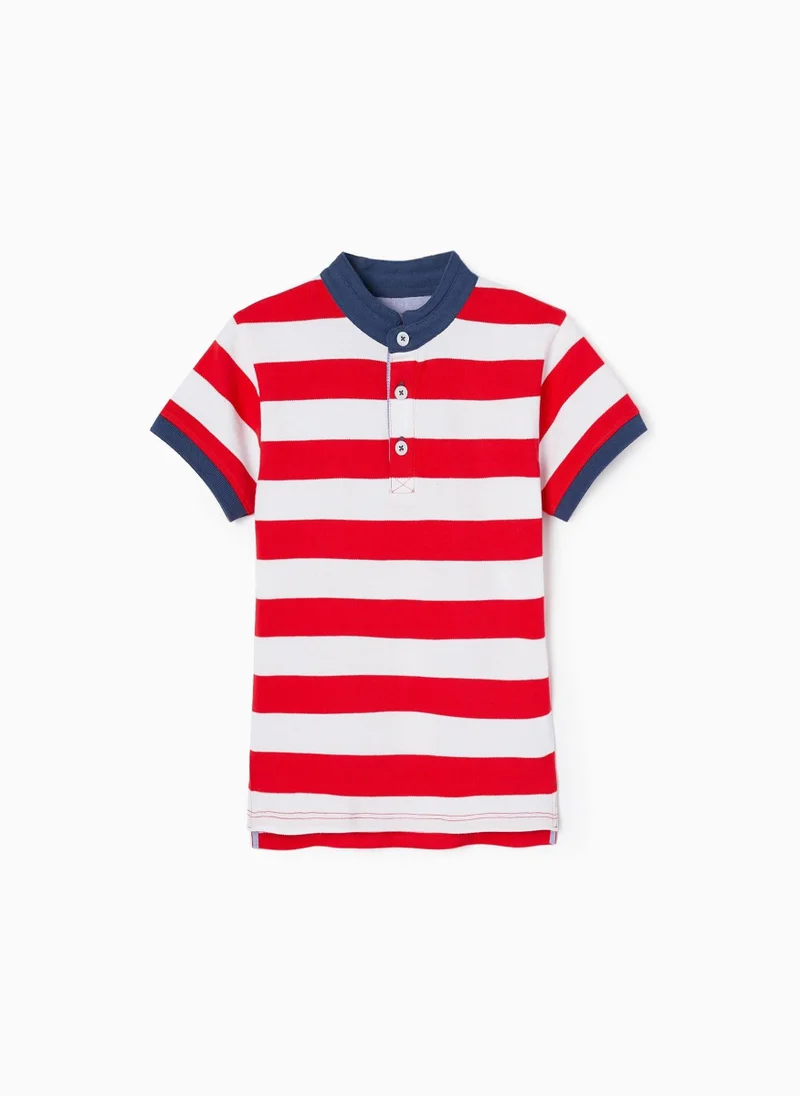 Zippy Striped Cotton Polo Shirt for Boys