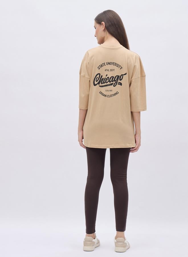 ستايلي طقم تي شيرت أوفر سايز وليجنز بتفاصيل شارة - Image 5