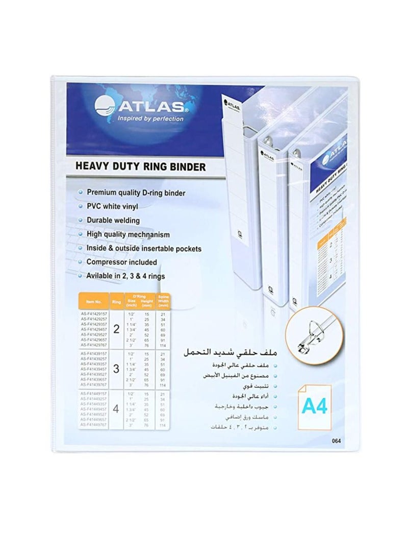 ATLAS 10-Piece Two Ring Binder 35mm Spine  - Image 2