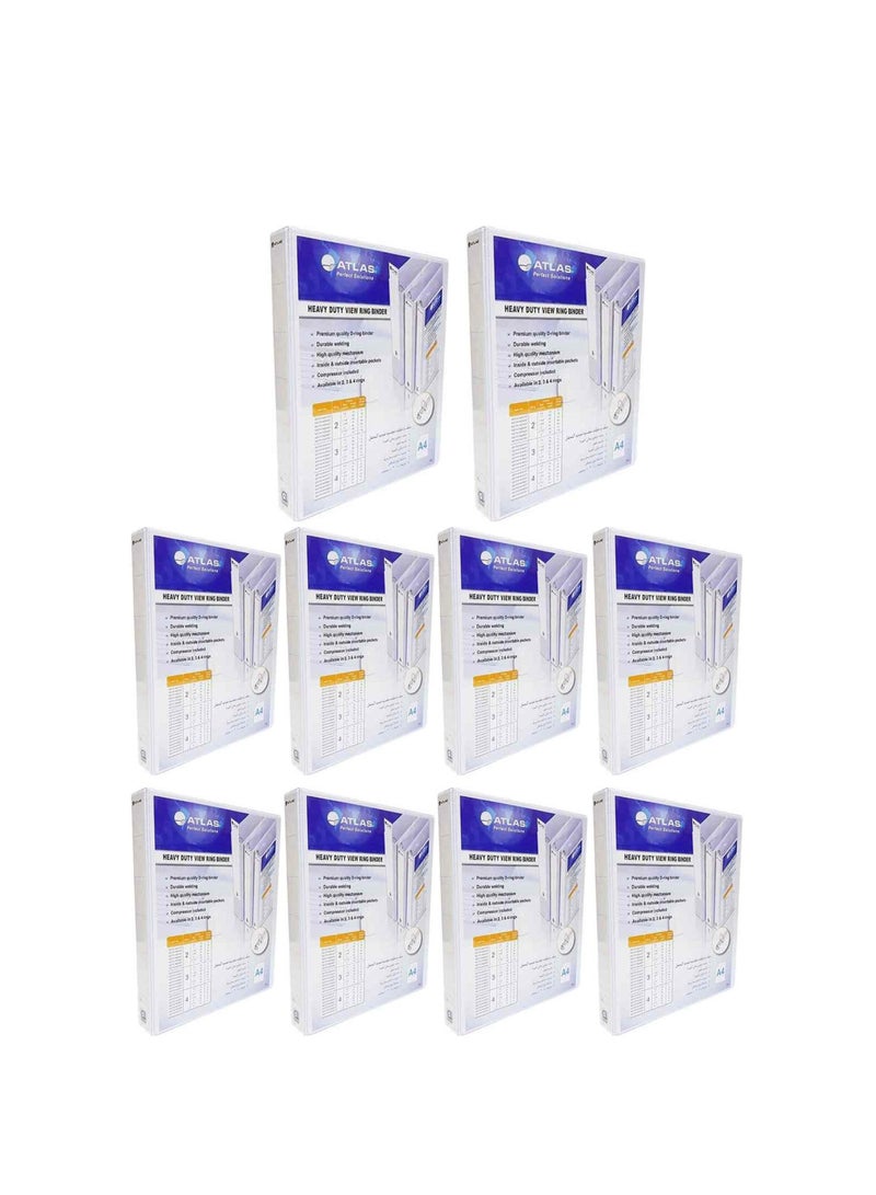 ATLAS 10-Piece Two Ring Binder 35mm Spine  - Image 1