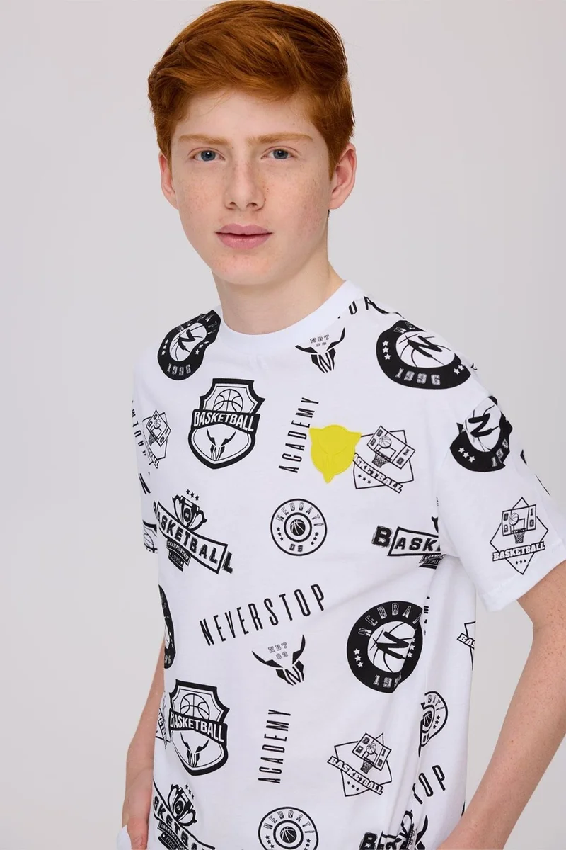 NEBBATI - Invalid brand Bg Store Boy Patterned Tshirt