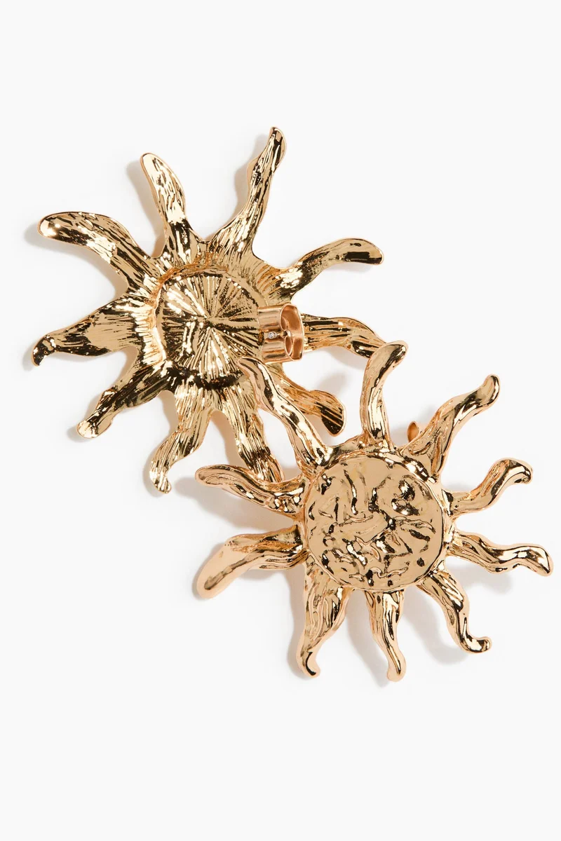 H&M  Sunburst-shaped earrings for Women | Best Price UAE