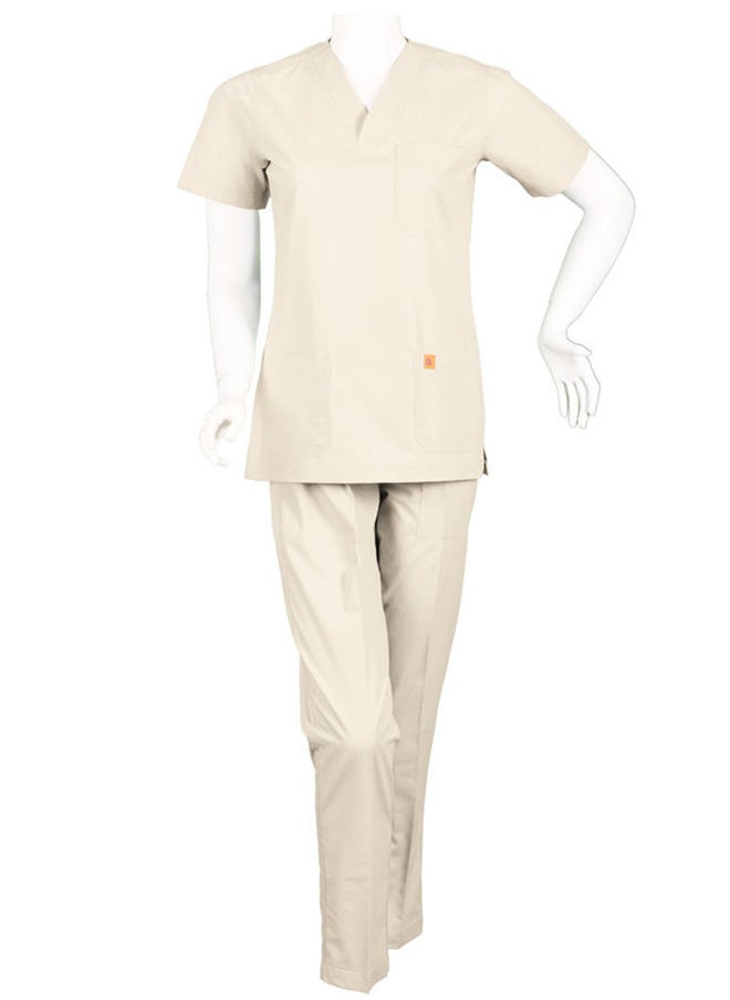 OXYGEN - Oxygen Unisex Scrub Set - Creamy B10C - Image 1