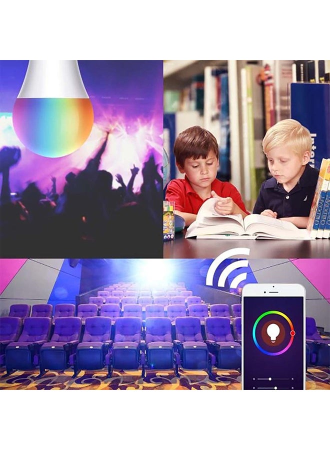 Remote Control Smart LED Bulb White 13.5x6.5x6.5cm - Image 3