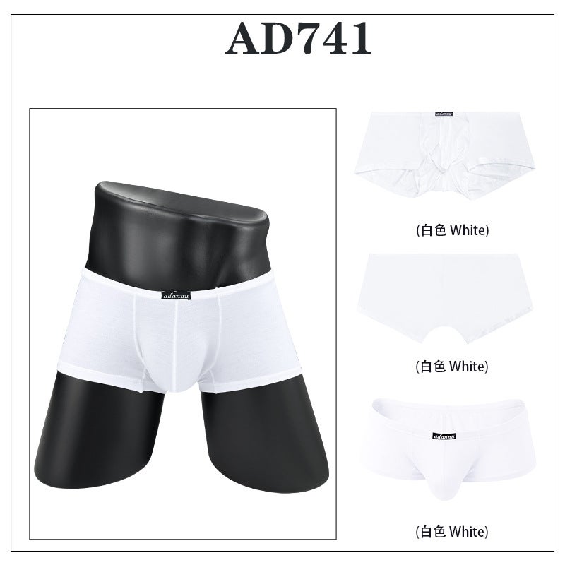 Men's Modal Boxer Briefs with Soft Narrow Waistband - AD741 - Image 3