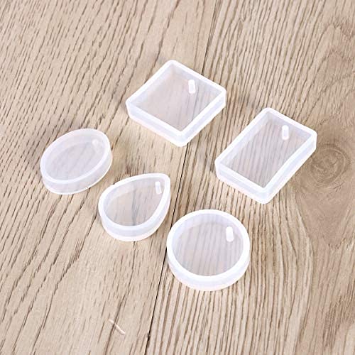 Artool NOLAAI ARTOOL Silicone Resin Mold Creative DIY Multiuse Jewellery Keychains Pendant Making Silicone Mold Epoxy Resin Art Mould Set of 5 (A49) - Image 3