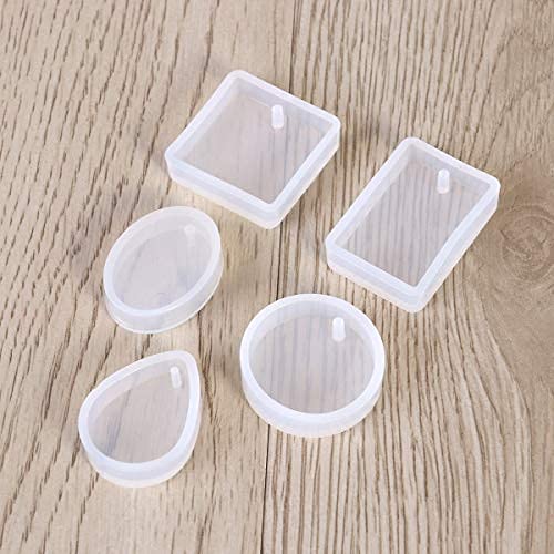 Artool NOLAAI ARTOOL Silicone Resin Mold Creative DIY Multiuse Jewellery Keychains Pendant Making Silicone Mold Epoxy Resin Art Mould Set of 5 (A49) - Image 2