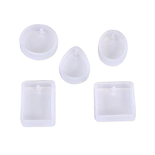 Artool NOLAAI ARTOOL Silicone Resin Mold Creative DIY Multiuse Jewellery Keychains Pendant Making Silicone Mold Epoxy Resin Art Mould Set of 5 (A49) - Image 1