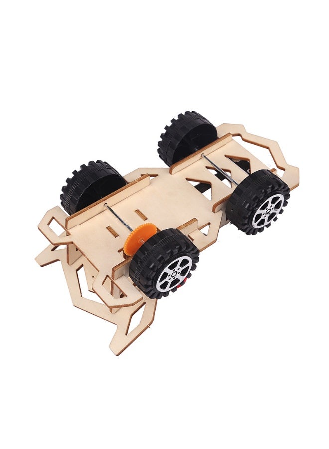 DIY Wooden Children's Car Model Kit with Motor and Easy to Assemble Parts Build Your Own Fun Educational and Motorized Vehicle for Creative Play - Image 4