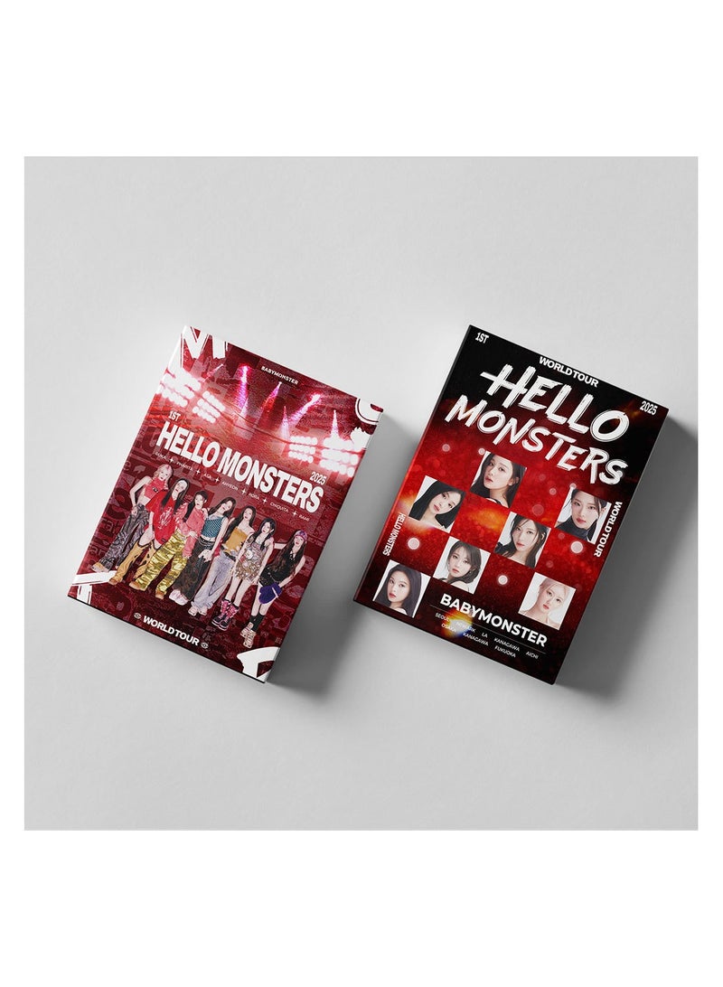 NIBEMINENT 55 Pcs Kpop BABYMONSTER HELLO MONSTERS Lomo Cards Card For Fans Collection Gifts - Image 3