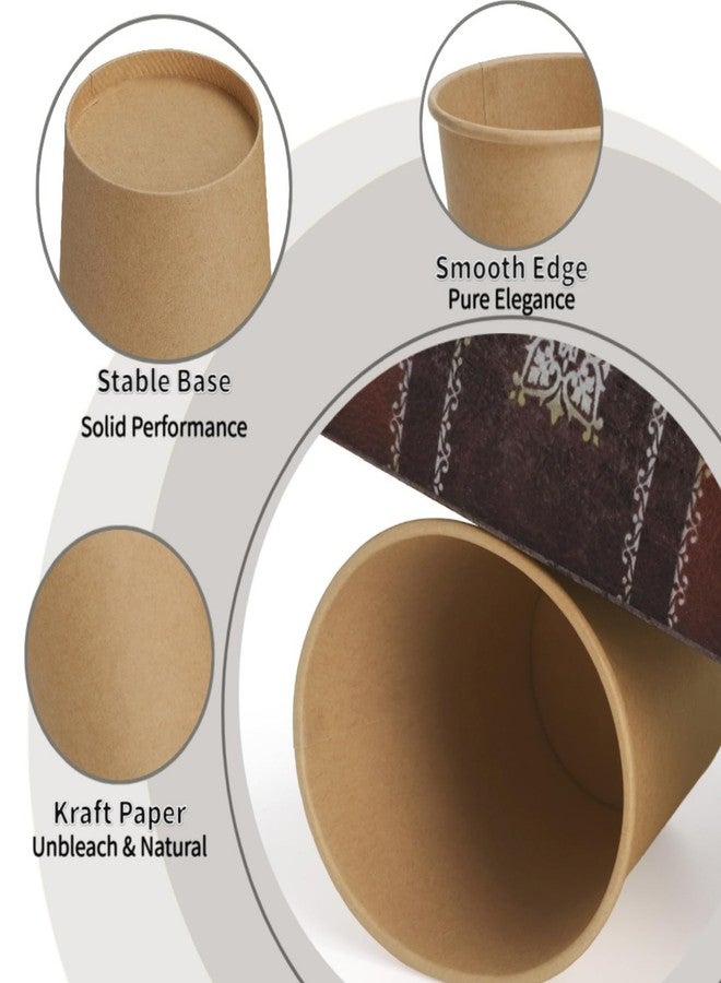 Nagpew 240 Pack 12 Oz Paper Coffee Cups, Disposable Kraft Brown Paper Cups, Leak-proof Unbleached Hot Cold Beverage Container Juice Holder for Party, Picnic, Office, Cafe - Image 4
