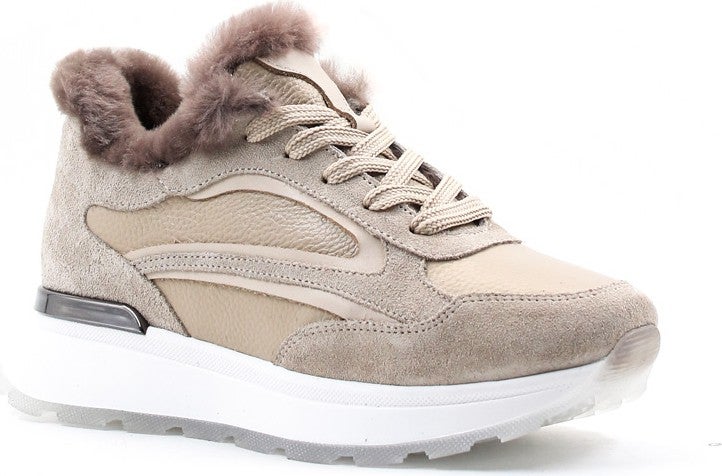 Fast Step Leather Shearling Women's Casual Shoes 757KZA24503  - Image 4