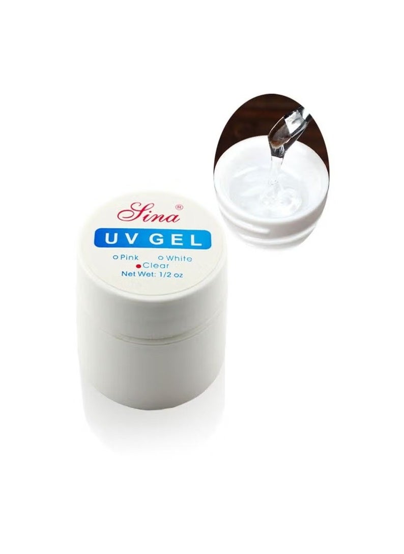 Sina Sina UV Gel white nail art White  - Image 1