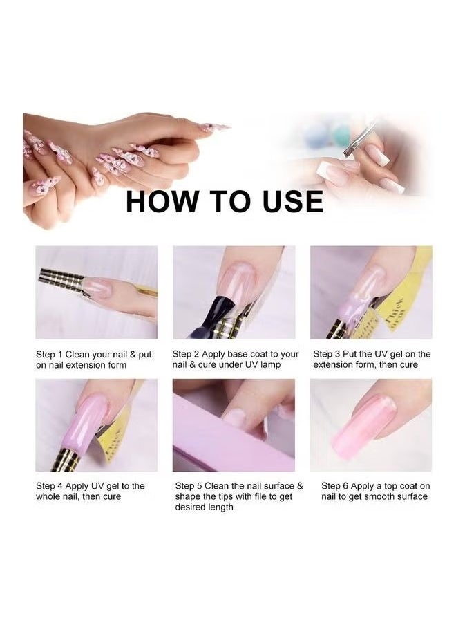 Sina Sina UV Gel white nail art White  - Image 3