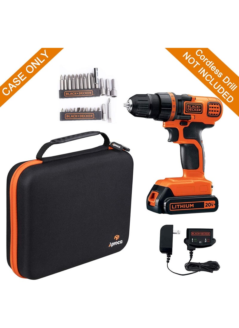 Aproca Aproca Hard Travel Storage Carrying Protective Case for BLACKDECKER 20V MAX Cordless DrillDriver  - Image 4