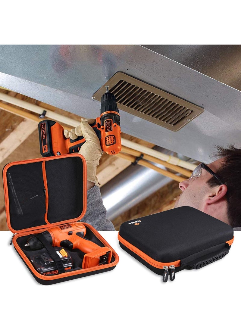 Aproca Aproca Hard Travel Storage Carrying Protective Case for BLACKDECKER 20V MAX Cordless DrillDriver  - Image 5