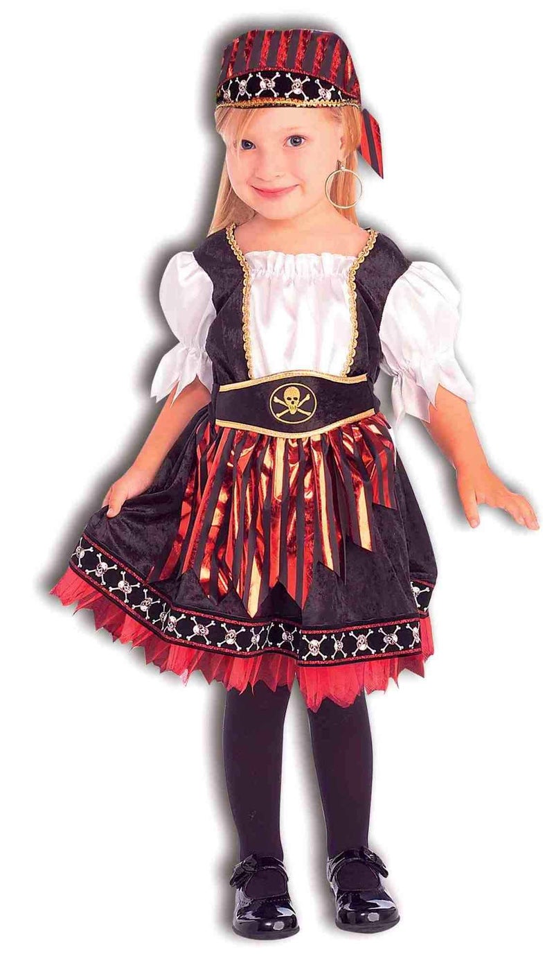Rubies Girl's Forum Little Pirate Cutie Costume, Toddler - Image 1
