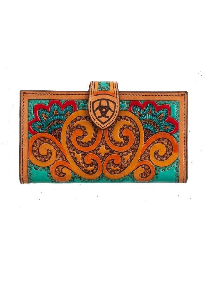 محفظة نسائية من أريات بتصميم بيزلي، لون بني فاتح، مقاس واحد