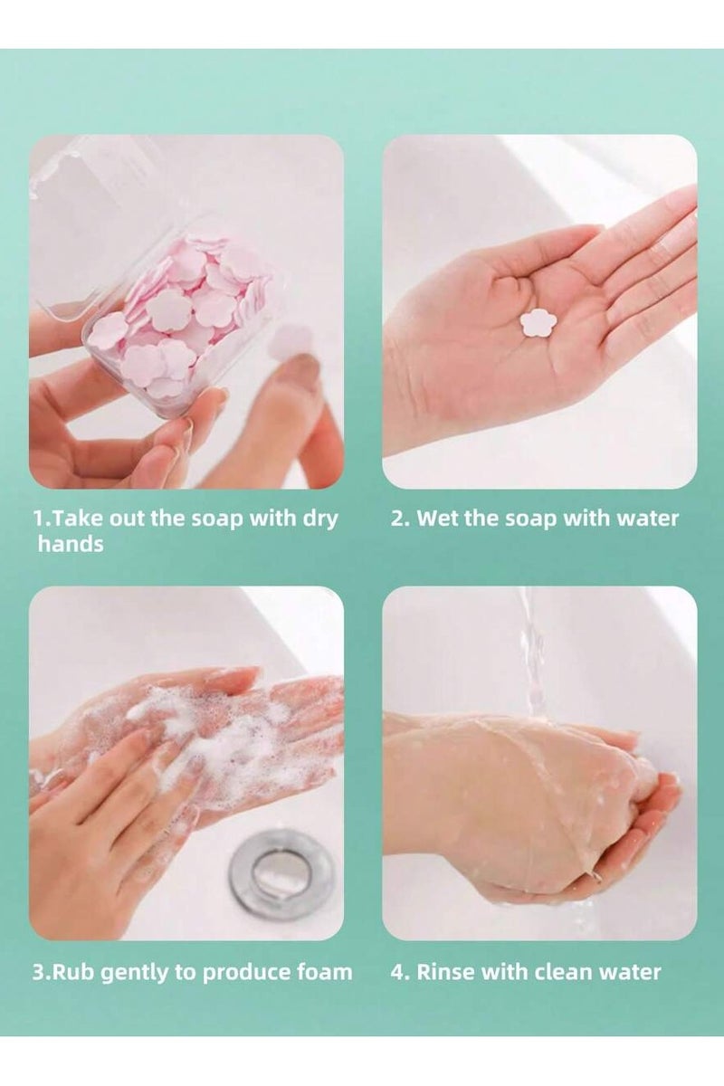 Laikou Japan Sakura Hand Soap, No-Tug Cleanser, Nourishing Hands, Portable, Travel Essential, 1 Box - Image 4