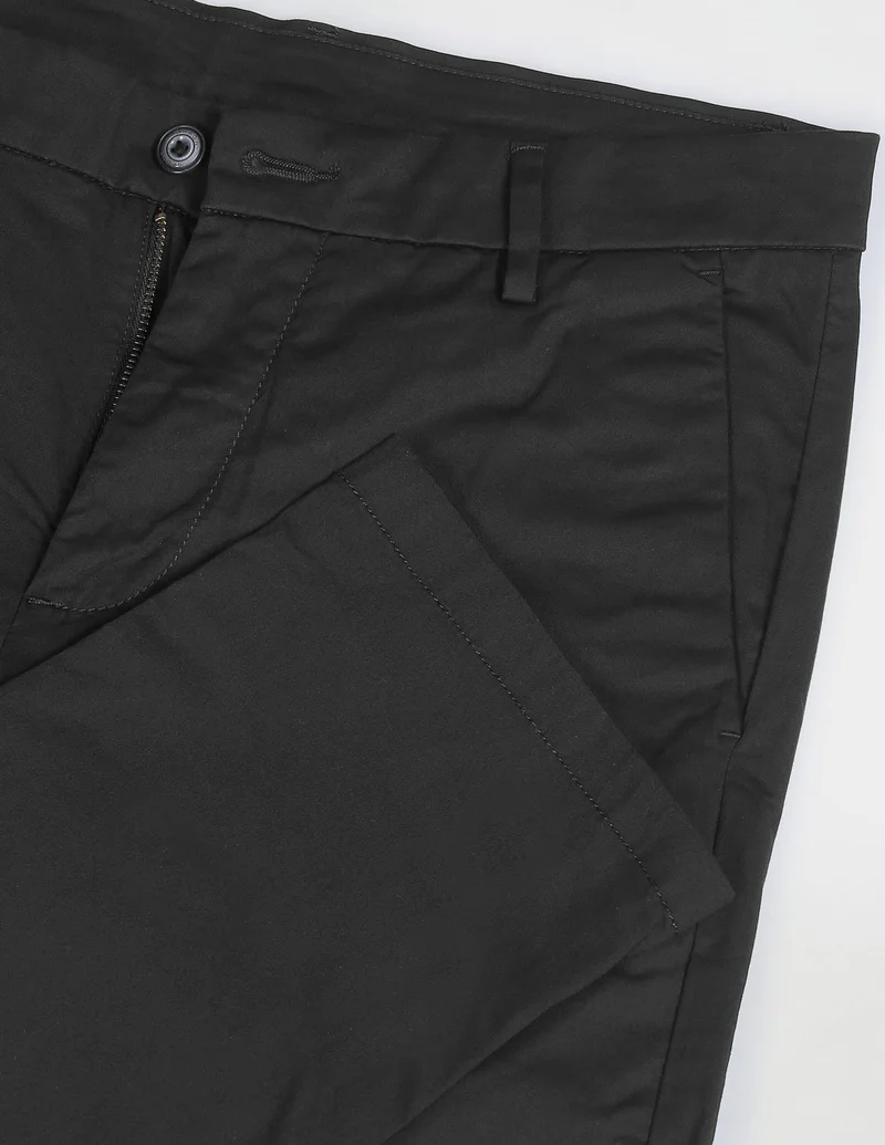 Arrow Black Lightweight Smart Flex Chinos for Men | Best Price UAE